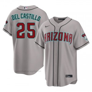 D-Backs Adrian Del Castillo #25 Gray Men Premium Jersey | MLB Collectible Baseball Uniform Y22kd390