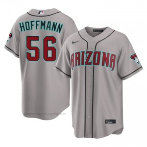 Andrew Hoffmann #56 Gray Baseball Jersey | Men ARI Diamondbacks Premium MLB Uniform J2Bstd22