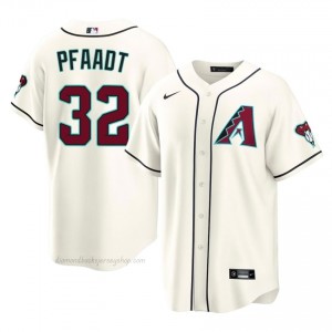 #32 Brandon Pfaadt Cream On-Field Style Baseball Jersey | Men Authentic Diamondbacks MLB Apparel c0014X98