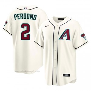 Geraldo Perdomo #2 Cream Baseball Jersey | Men ARI Diamondbacks Premium MLB Uniform 44e31I59