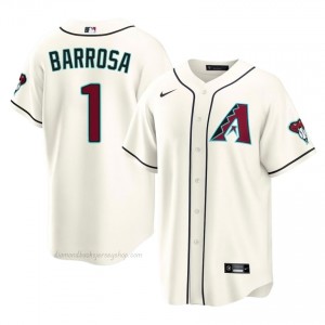 #1 Jorge Barrosa Cream On-Field Style Baseball Jersey | Men Authentic Diamondbacks MLB Apparel Q0pbP051