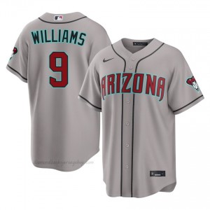 D-Backs Matt Williams #9 Gray Men Premium Jersey | MLB Collectible Baseball Uniform E2m7y166