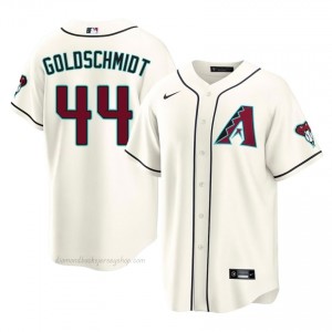 #44 Paul Goldschmidt Cream On-Field Style Baseball Jersey | Men Authentic Diamondbacks MLB Apparel l5kN3866