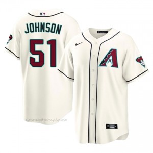 Randy Johnson #51 Cream Baseball Jersey | Men ARI Diamondbacks Premium MLB Uniform Du53L235