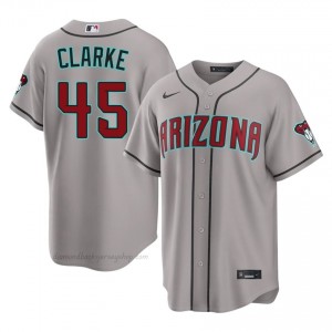 Men Taylor Clarke #45 Arizona Diamondbacks Gray Elite Baseball Jersey| Embroidery Authentic T823Nn56