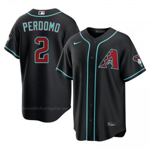 #2 Geraldo Perdomo Black On-Field Style Baseball Jersey | Men Authentic Diamondbacks MLB Apparel 7Xse2K14
