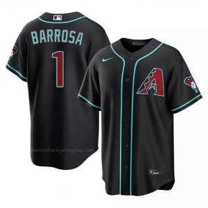 D-Backs Jorge Barrosa #1 Black Men Premium Jersey | MLB Collectible Baseball Uniform 0es7Hp11
