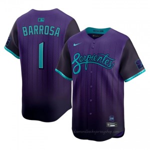 Jorge Barrosa #1 Purple Baseball City Connect Jersey | Men ARI Diamondbacks Premium MLB Uniform Sr006562