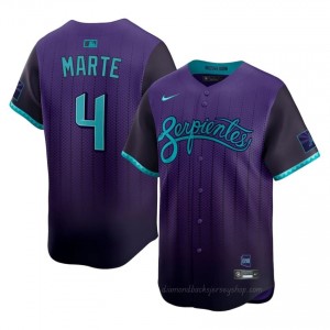Ketel Marte #4 Purple Baseball City Connect Jersey | Men ARI Diamondbacks Premium MLB Uniform 6O724G70