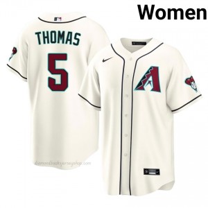 Alek Thomas #5 Cream Baseball Jersey | Women ARI Diamondbacks Premium MLB Uniform 5B8f2337