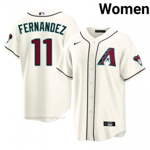 Women Jose Fernandez #11 Arizona Diamondbacks Cream Elite Baseball Jersey| Embroidery Authentic 1uXKR024