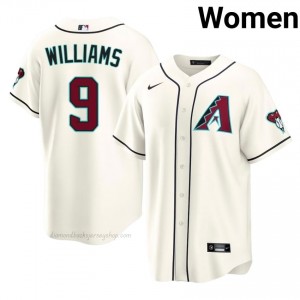 Matt Williams #9 Cream Baseball Jersey | Women ARI Diamondbacks Premium MLB Uniform 8EF55E82
