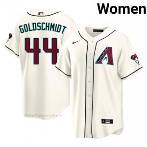 D-Backs Paul Goldschmidt #44 Cream Women Premium Jersey | MLB Collectible Baseball Uniform 8T814S69