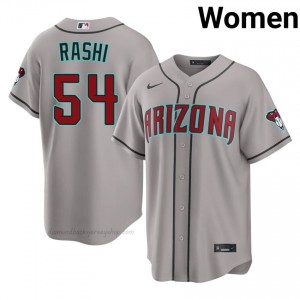 Taylor Rashi #54 Gray Baseball Jersey | Women ARI Diamondbacks Premium MLB Uniform 40Eoh234