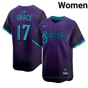 Mark Grace #17 Purple Baseball City Connect Jersey | Women ARI Diamondbacks Premium MLB Uniform T558Jc52