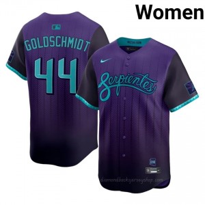 #44 Paul Goldschmidt Purple On-Field Style Baseball City Connect Jersey | Women Authentic Diamondbacks MLB Apparel 048Y7O68