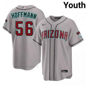 D-Backs Andrew Hoffmann #56 Gray Youth Premium Jersey | MLB Collectible Baseball Uniform 58vqd642