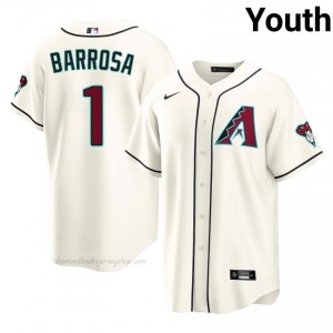 Youth Jorge Barrosa #1 Arizona Diamondbacks Cream Elite Baseball Jersey| Stitch Authentic HCC4a238