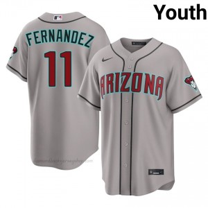 Youth Jose Fernandez #11 Arizona Diamondbacks Gray Elite Baseball Jersey| Stitched Authentic H07U6697