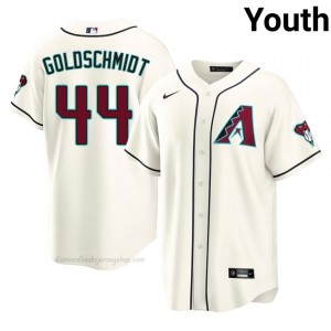 Youth Paul Goldschmidt #44 Arizona Diamondbacks Cream Elite Baseball Jersey| Stitch Authentic 110qr121