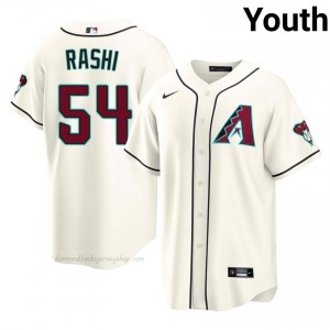 D-Backs Taylor Rashi #54 Cream Youth Premium Jersey | MLB Collectible Baseball Uniform snC87861