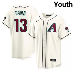 #13 Tim Tawa Cream On-Field Style Baseball Jersey | Youth Authentic Diamondbacks MLB Apparel qY347881