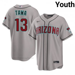 Tim Tawa #13 Gray Baseball Jersey | Youth ARI Diamondbacks Premium MLB Uniform t0184m36