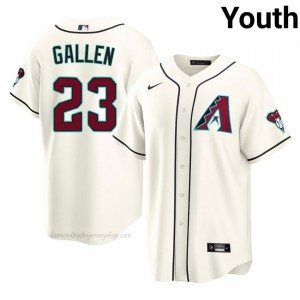 #23 Zac Gallen Cream On-Field Style Baseball Jersey | Youth Authentic Diamondbacks MLB Apparel S6E26059