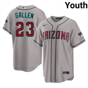 Zac Gallen #23 Gray Baseball Jersey | Youth ARI Diamondbacks Premium MLB Uniform 3xc4B117