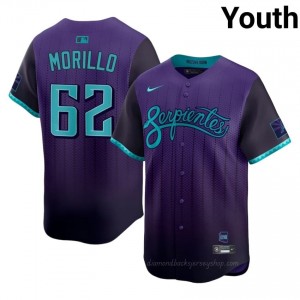 Juan Morillo #62 Purple Baseball City Connect Jersey | Youth ARI Diamondbacks Premium MLB Uniform 33W8e515