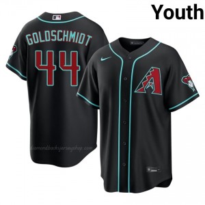 Paul Goldschmidt #44 Black Baseball Jersey | Youth ARI Diamondbacks Premium MLB Uniform q5m4kp78