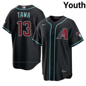 D-Backs Tim Tawa #13 Black Youth Premium Jersey | MLB Collectible Baseball Uniform 6y3MGC86