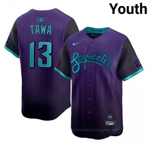 Tim Tawa #13 Purple Baseball City Connect Jersey | Youth ARI Diamondbacks Premium MLB Uniform B15wa497